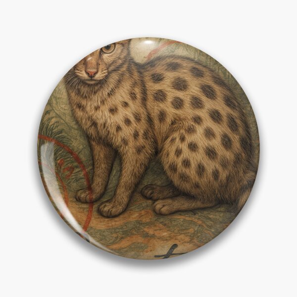 Artikelvorschau, Vintage Genet Briefmarke – Exotische Wildtiere Sammlerkunst entworfen und verkauft von ForeverPrintsOK.