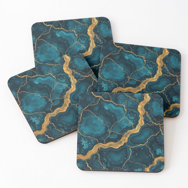 Item preview, Emerald Veined Marble Texture seamless pattern designed and sold by Wordsmith-Wear.