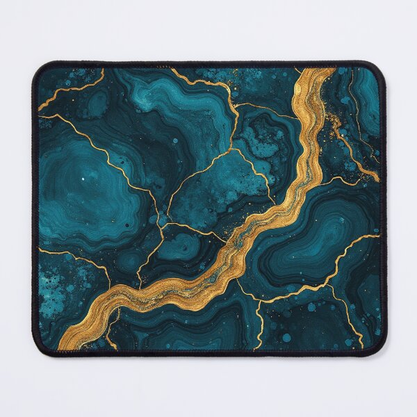 Item preview, Emerald Veined Marble Texture seamless pattern designed and sold by Wordsmith-Wear.