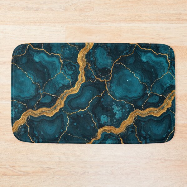Item preview, Emerald Veined Marble Texture seamless pattern designed and sold by Wordsmith-Wear.