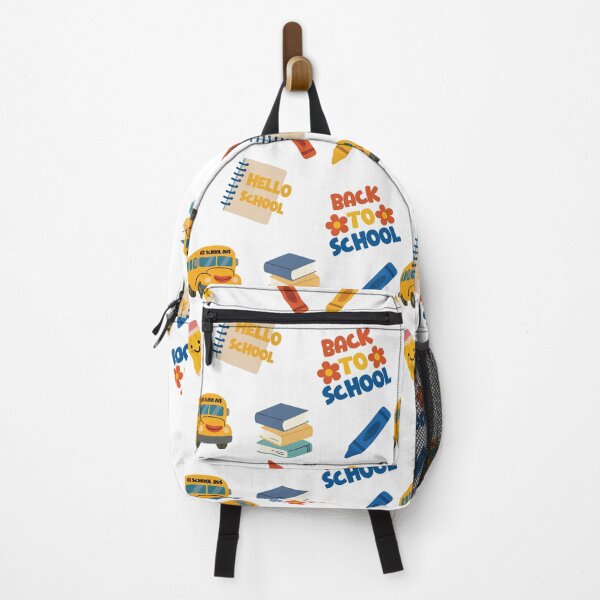 Item preview, Cute Back to School Sticker Set – Smiling Pencil, Crayons, School Bus & Books designed and sold by station-one.