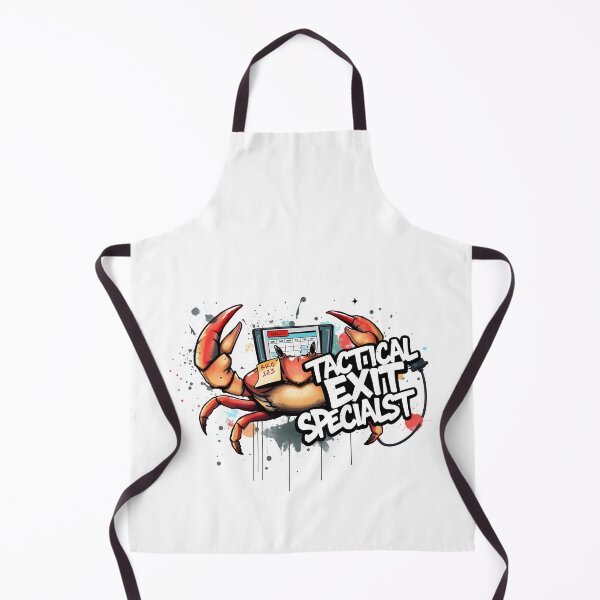 Item preview, Tactical Exit Specialist Crab Business humor Design designed and sold by FoxyJags.