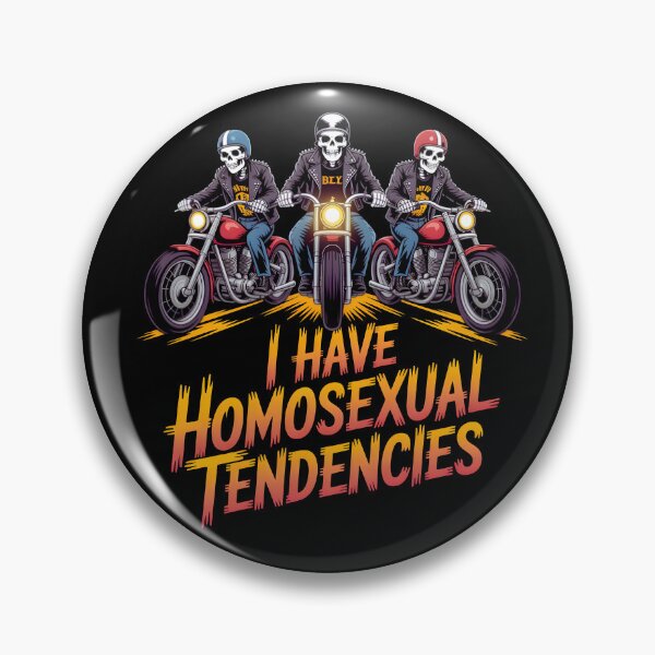 Item preview, Funny Edgy Hard Skeleton I Have Homosexual Tendencies Gay Pride designed and sold by Zayavca.