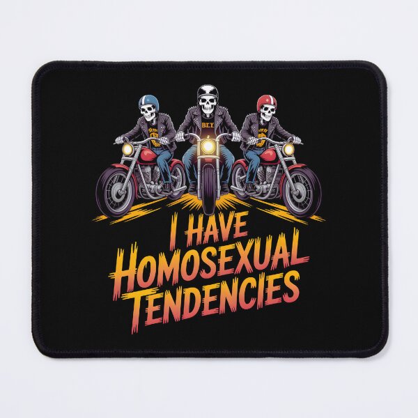 Item preview, Funny Edgy Hard Skeleton I Have Homosexual Tendencies Gay Pride designed and sold by Zayavca.