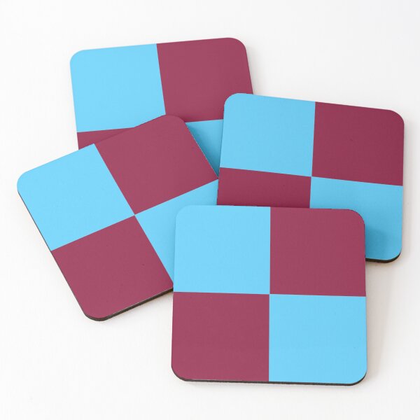 Item preview, Claret Blue Checker tile Retro Mod pattern designed and sold by ModSupporters.