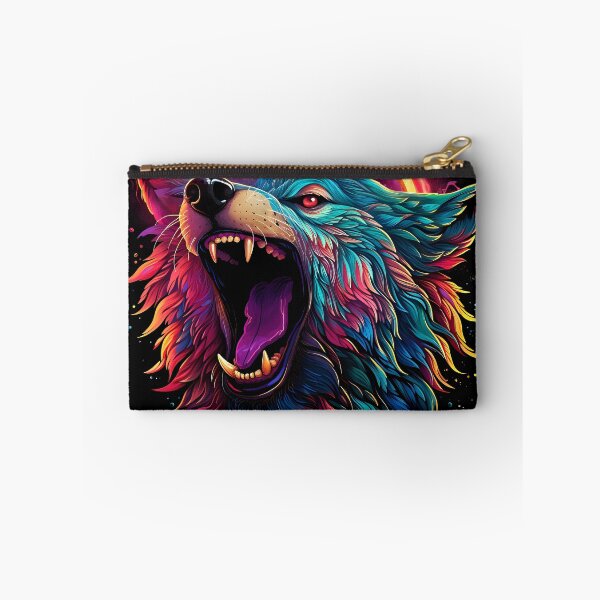 Item preview, Neon Cosmic Wolf Roar designed and sold by Amr Siam.