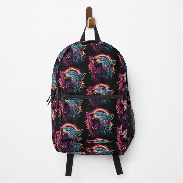 Item preview, Neon Cosmic Wolf Roar designed and sold by Amr Siam.