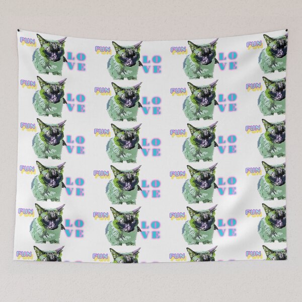 Item preview, Fun loving cat  designed and sold by wallartofmio.