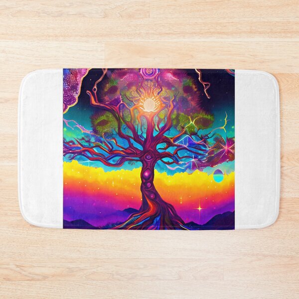 Item preview, Psychedelic Cosmic Dream Tree designed and sold by Amr Siam.