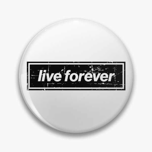 Artikelvorschau, Live Forever – Die Indie-Hymne aus Manchester entworfen und verkauft von Butter Creative.
