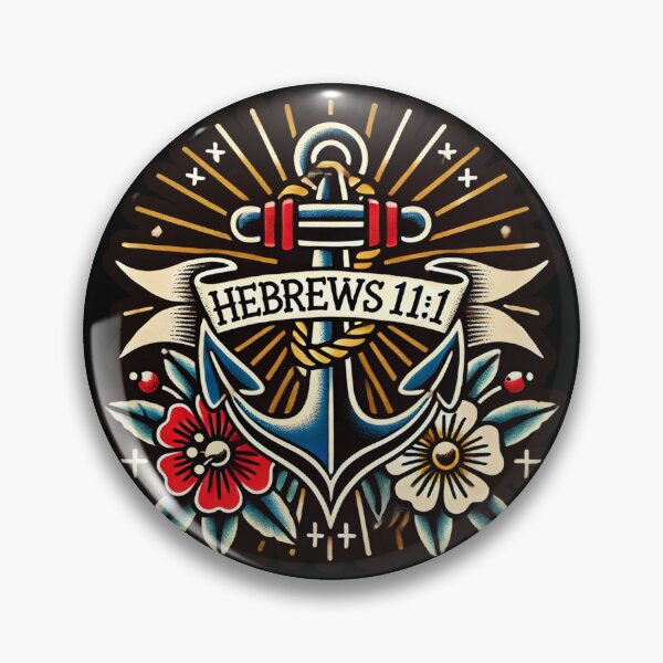 Item preview, Hebrews 11:1 – Faith Is the Anchor (Traditional Tattoo Flash) designed and sold by FollowTheLeader.