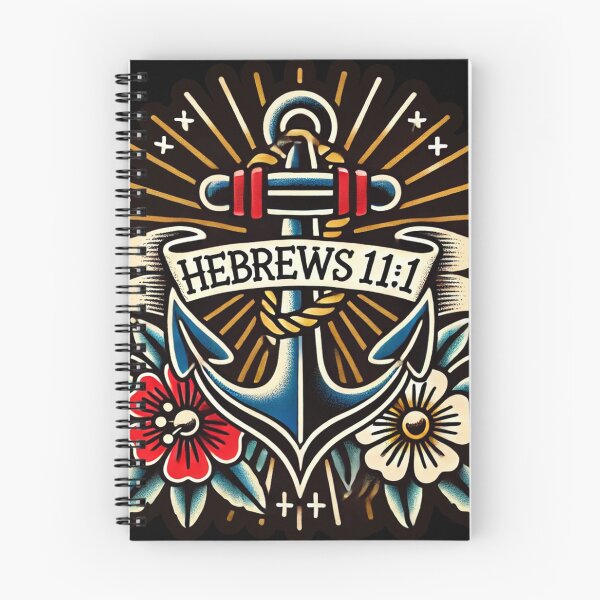 Item preview, Hebrews 11:1 – Faith Is the Anchor (Traditional Tattoo Flash) designed and sold by FollowTheLeader.