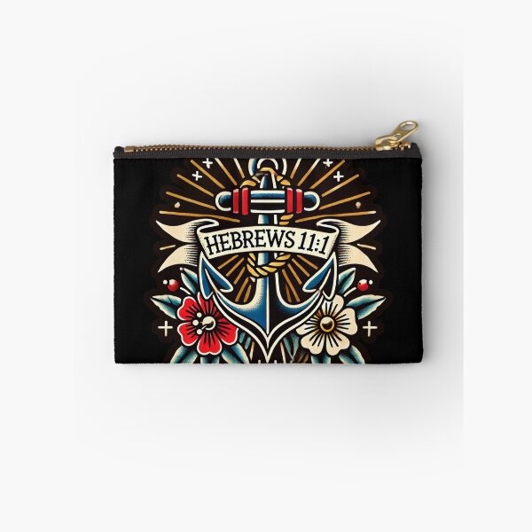 Item preview, Hebrews 11:1 – Faith Is the Anchor (Traditional Tattoo Flash) designed and sold by FollowTheLeader.