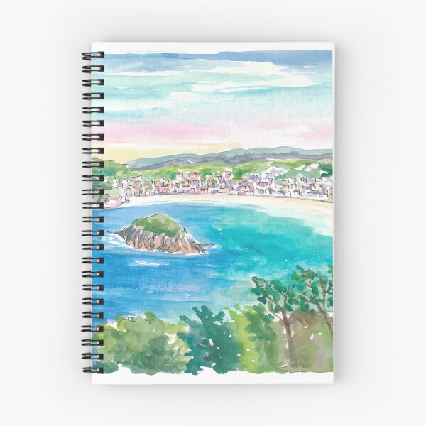 Item preview, Sunlit San Sebastián Bay with Sparkling Sea Views designed and sold by artshop77.
