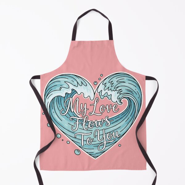 Item preview, My Love Flows To You Ocean Waves Heart designed and sold by Owcomm.
