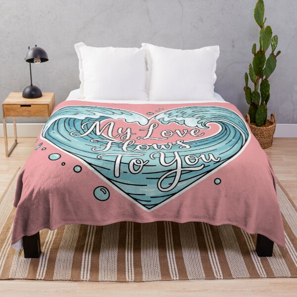 Item preview, My Love Flows To You Ocean Waves Heart designed and sold by Owcomm.