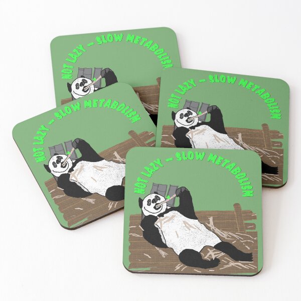 Item preview, Not Lazy - Slow Metabolism Panda designed and sold by kristalcurt.