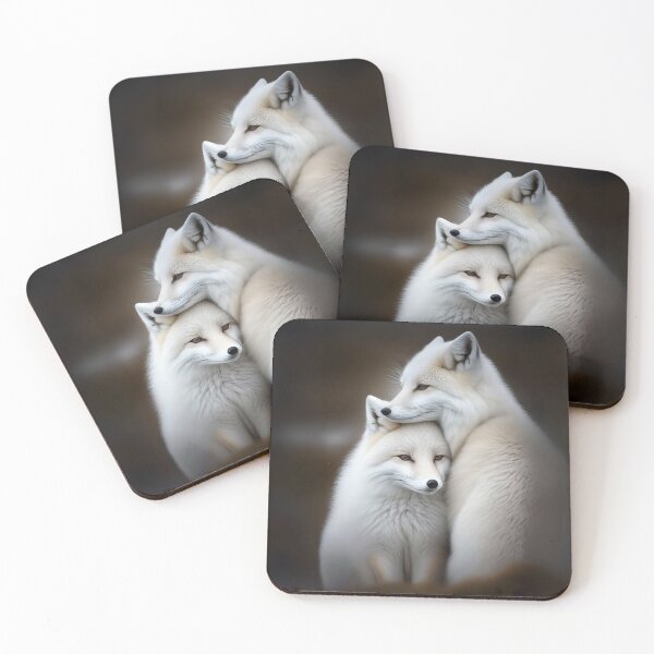 Item preview, Arctic Fox Lovers designed and sold by snowyowls.