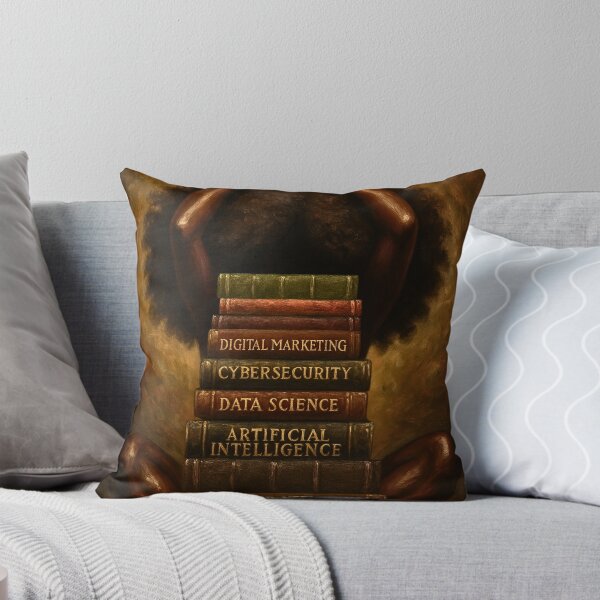 Item preview, The Future Is Hers: Afrocentric College Dorm Tech Power Portrait designed and sold by Divine Shades of Brown.