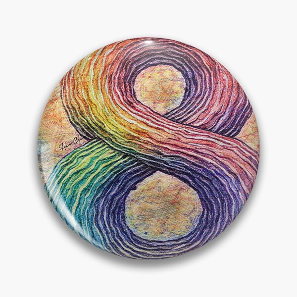 Item preview, Rainbow Infinity Loop designed and sold by Hen-C-Art.