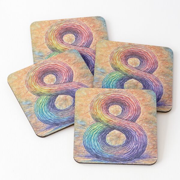 Item preview, Rainbow Infinity Loop designed and sold by Hen-C-Art.