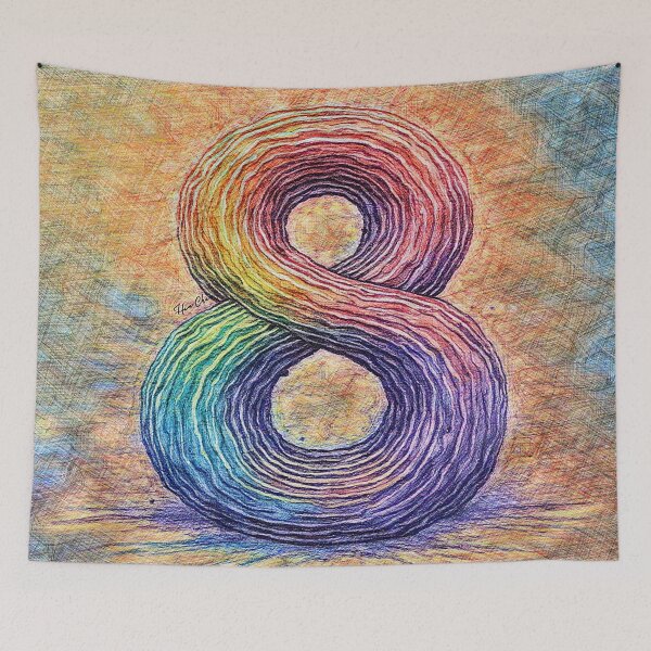 Item preview, Rainbow Infinity Loop designed and sold by Hen-C-Art.