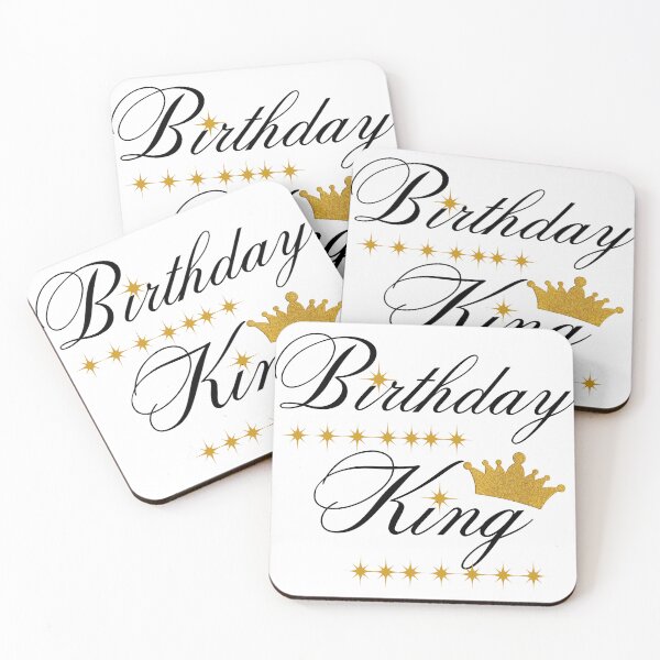 Item preview, Birthday King Typography Calligraphy Design designed and sold by Gift Glow.
