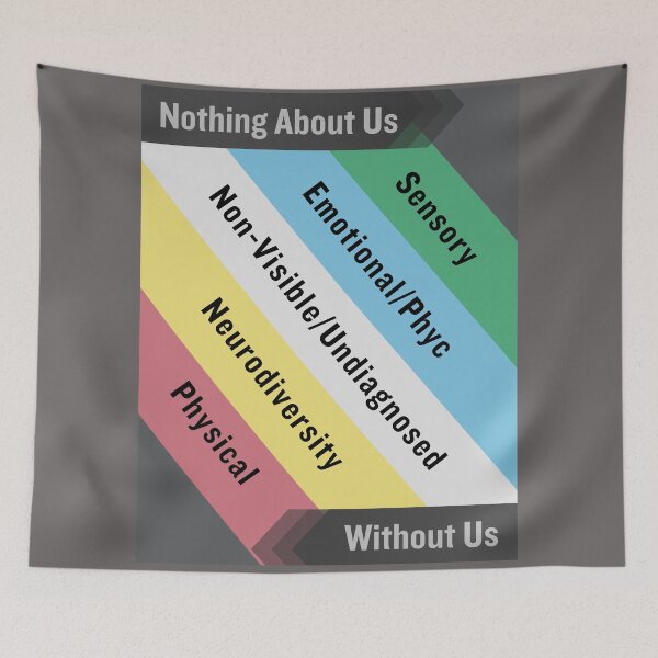 Item preview, Disability Pride, Nothing About Us Without Us designed and sold by Seamic-Views.