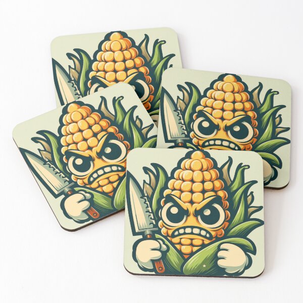 Item preview, Angry Corn (retro) designed and sold by Bubble-Boris.