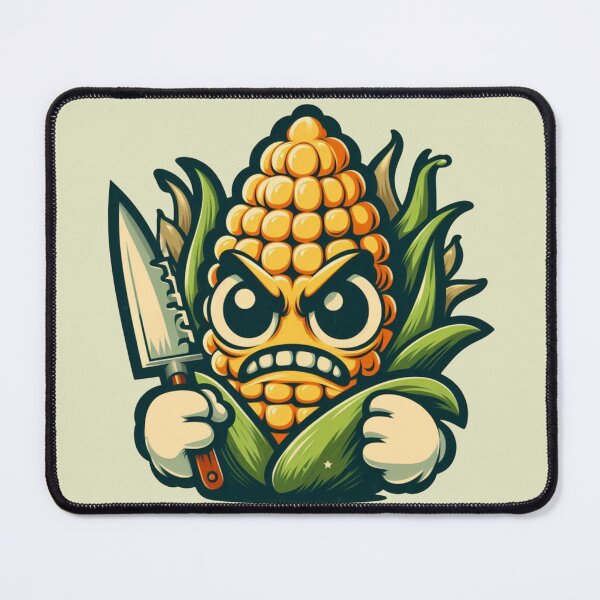 Item preview, Angry Corn (retro) designed and sold by Bubble-Boris.