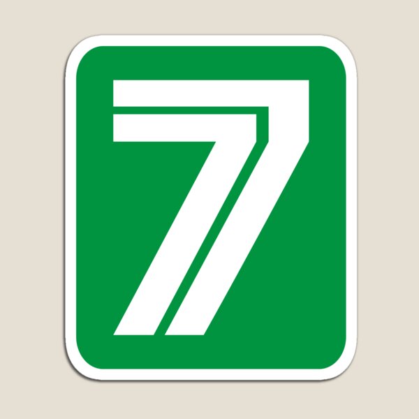 Artikel-Vorschau von Nummer 7, Weiße Sieben, designt und verkauft von Jeallan Designs.