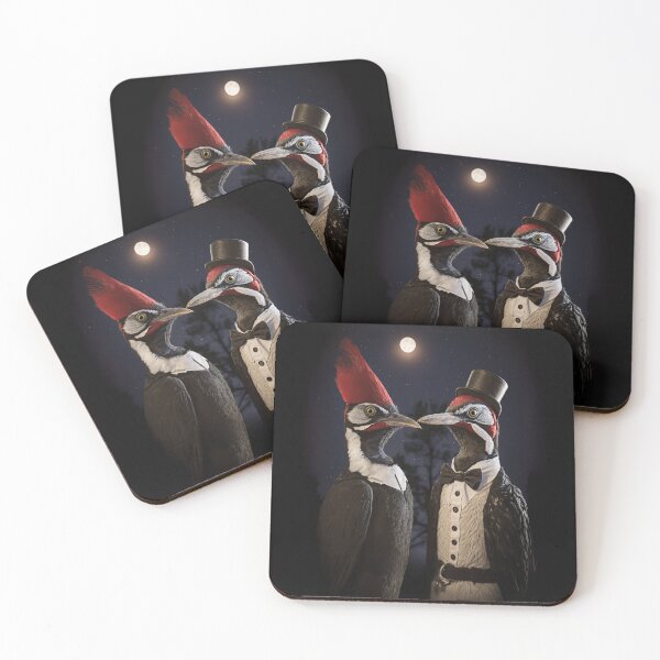 Item preview, Regal Pileated Woodpecker Couple designed and sold by snowyowls.