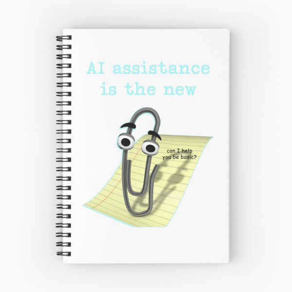 Item preview, AI assistance is the new Microsoft annoying paperclip designed and sold by Signs for Dark Times.