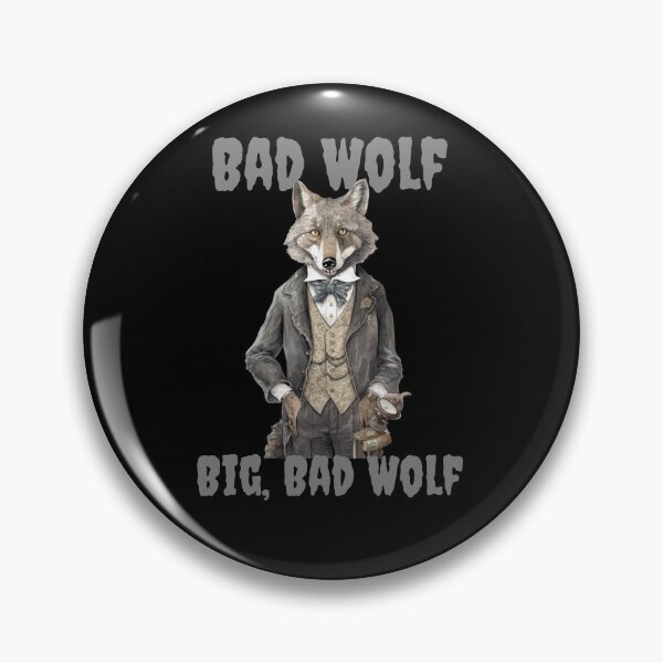 Artikelvorschau, Großer böser Wolf im Vintage-Anzug – Aquarell-Werwolf-Vibes entworfen und verkauft von RedDogStudio.