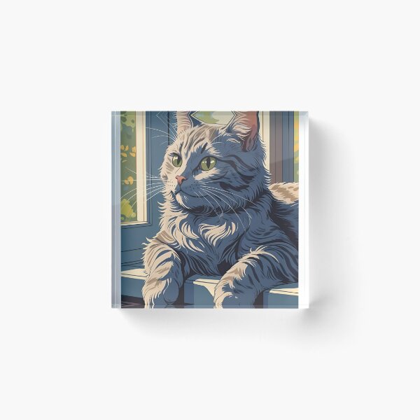 Item preview, Gray cat pattern designed and sold by PatronesKawai.