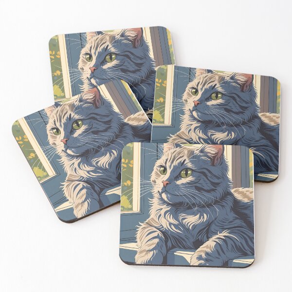 Item preview, Gray cat pattern designed and sold by PatronesKawai.