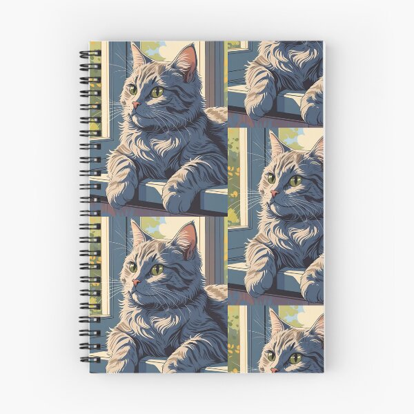 Item preview, Gray cat pattern designed and sold by PatronesKawai.