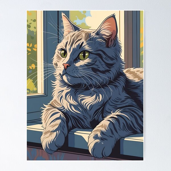 Item preview, Patrón gato gris designed and sold by PatronesKawai.