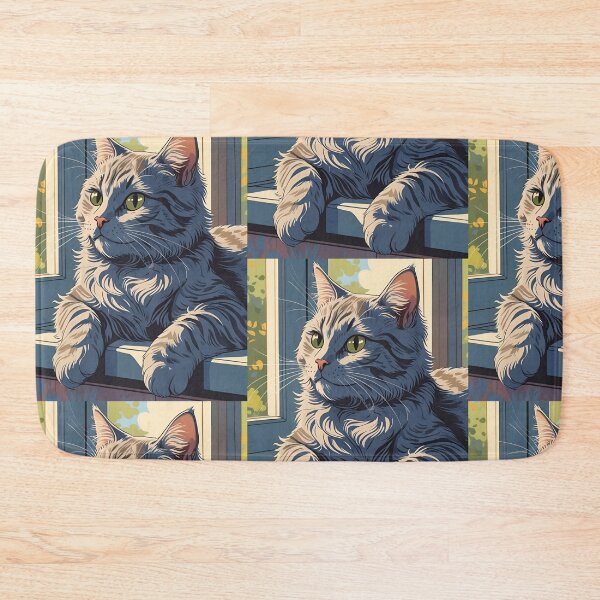 Item preview, Gray cat pattern designed and sold by PatronesKawai.