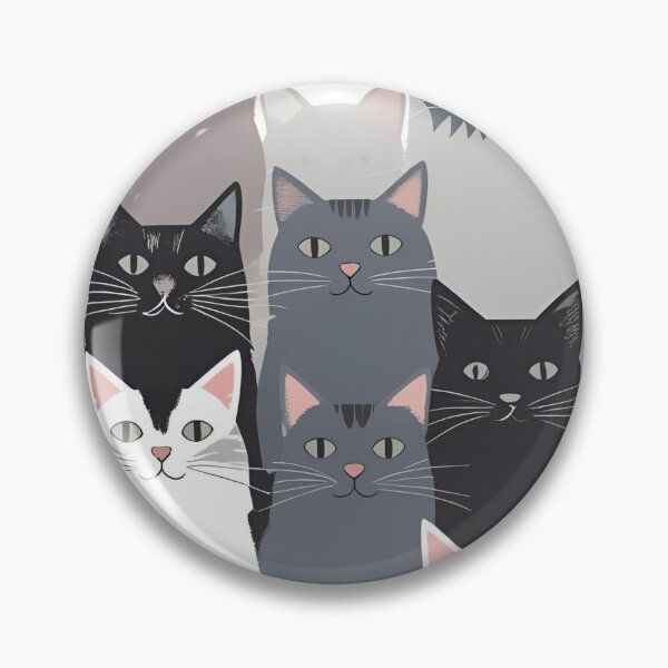 Item preview, Gray cat pattern designed and sold by PatronesKawai.