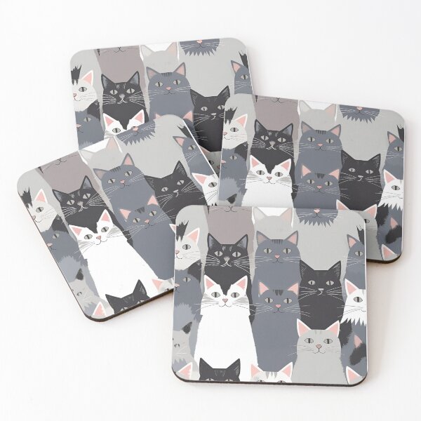 Item preview, Gray cat pattern designed and sold by PatronesKawai.