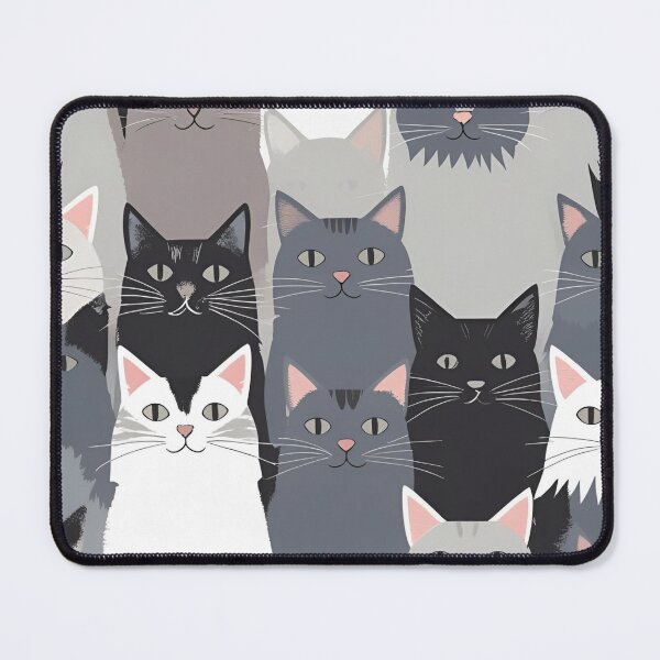 Item preview, Gray cat pattern designed and sold by PatronesKawai.