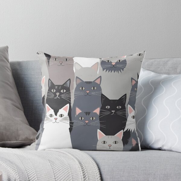 Item preview, Gray cat pattern designed and sold by PatronesKawai.