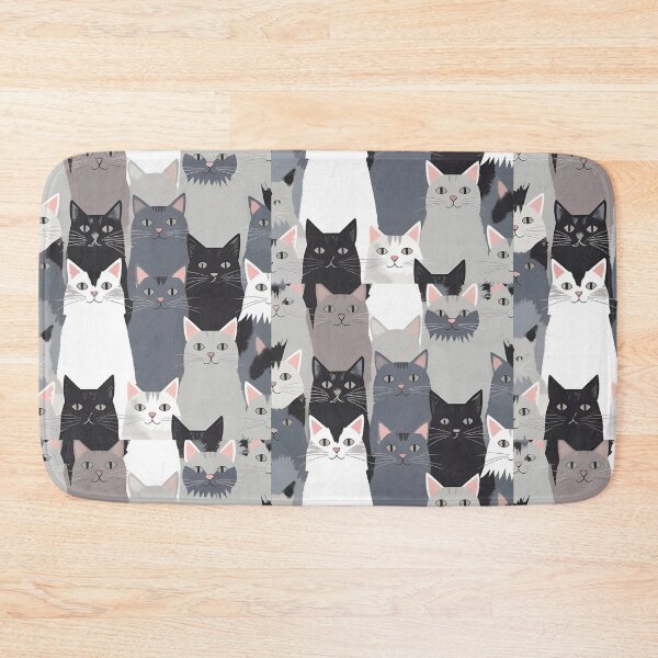 Aperçu de l'œuvre Motif chat gris créée et vendue par PatronesKawai.