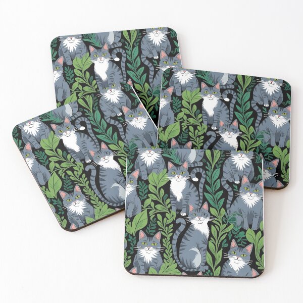 Item preview, Gray cat pattern designed and sold by PatronesKawai.