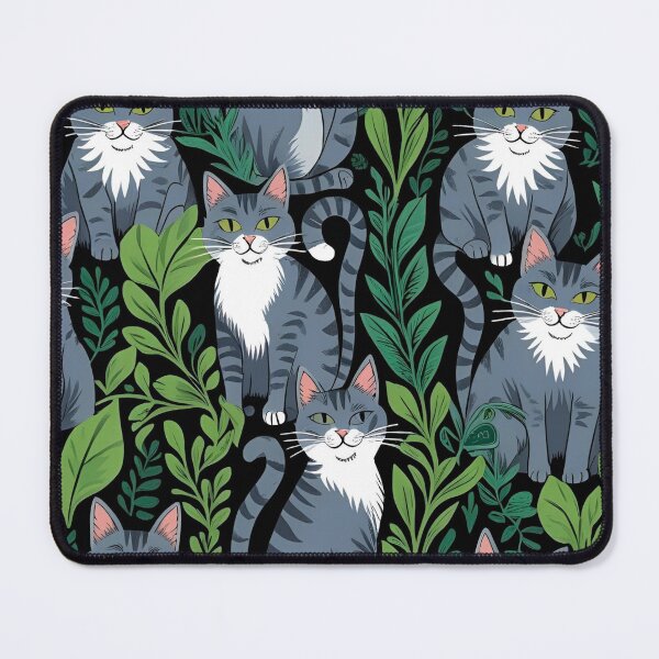 Item preview, Gray cat pattern designed and sold by PatronesKawai.