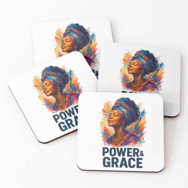 Item preview, Power & Grace – Vibrant African Woman Portrait in Abstract Oil Painting Style designed and sold by MatvHelen.