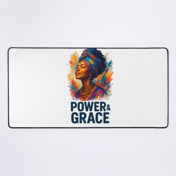 Item preview, Power & Grace – Vibrant African Woman Portrait in Abstract Oil Painting Style designed and sold by MatvHelen.