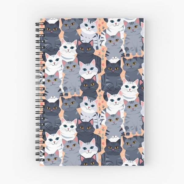 Item preview, Gray cat pattern designed and sold by PatronesKawai.