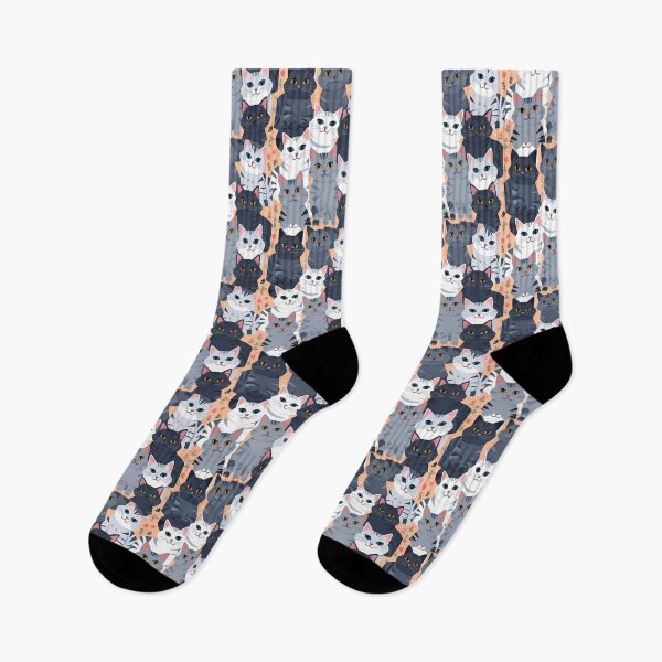 Aperçu de l'œuvre Motif chat gris créée et vendue par PatronesKawai.